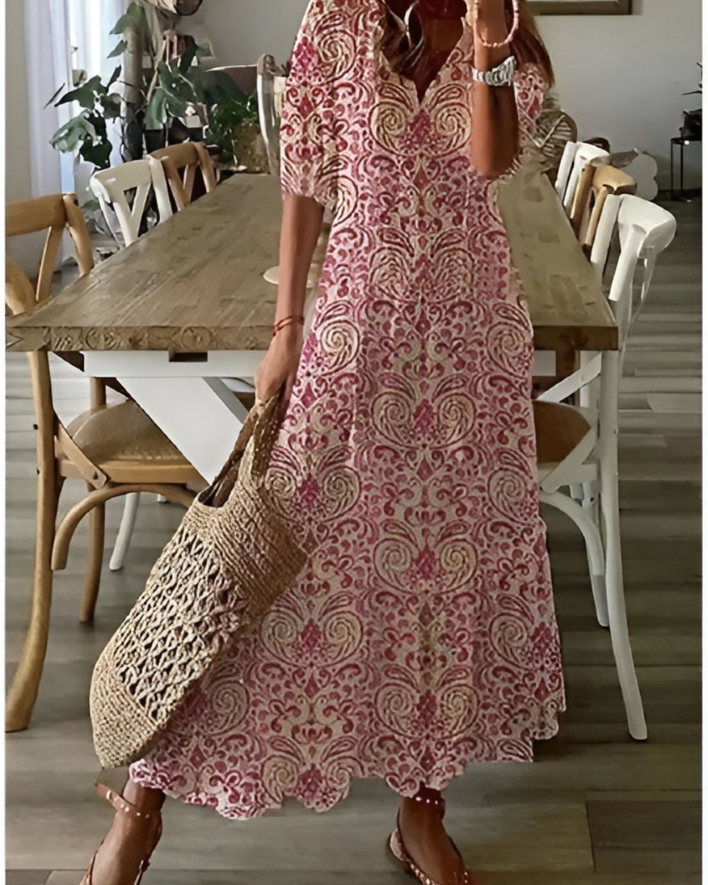 Sofia | Sanfte Romantik Maxi Kleid
