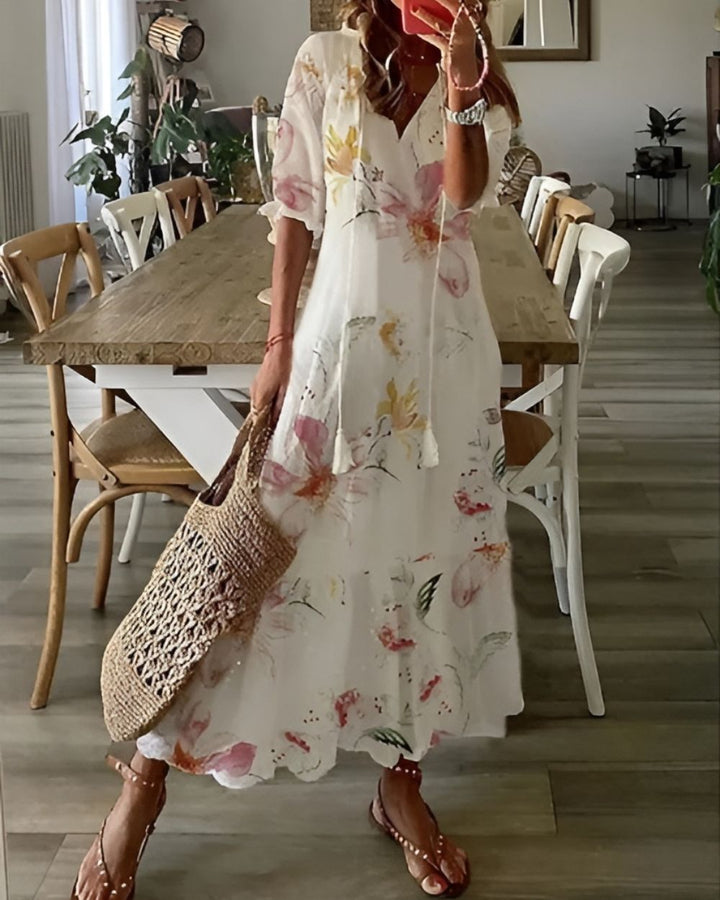 Sofia | Sanfte Romantik Maxi Kleid