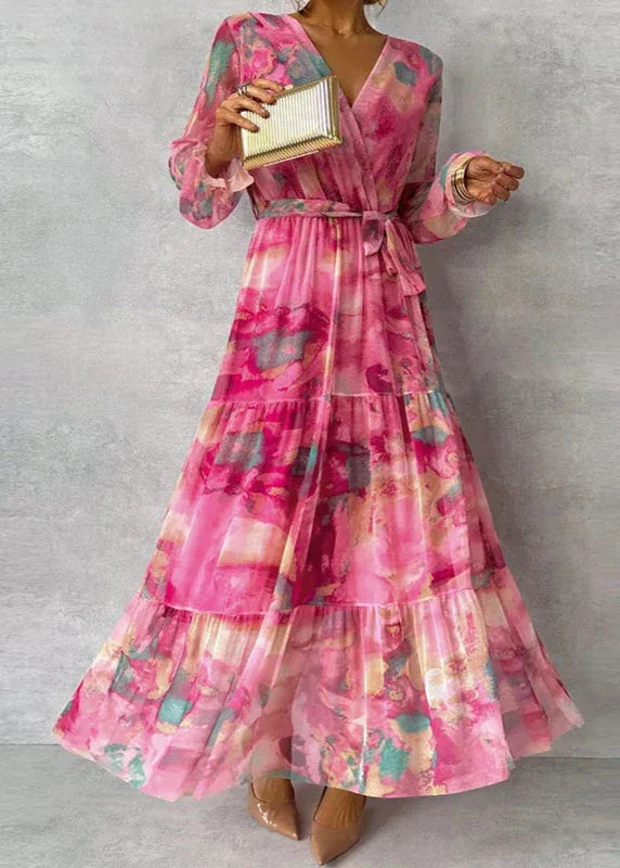 Georgina | Mühelose Anmut Blumen Kleid