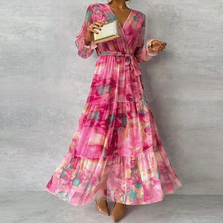 Georgina | Mühelose Anmut Blumen Kleid