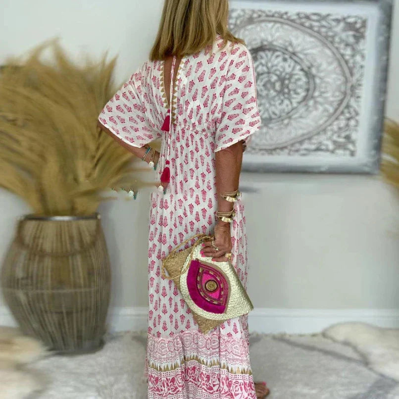 Maya | Boho Brise Maxi Kleid