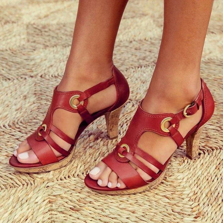 Carissa | Sandalen für Damen Strukturierter Knöchelriemen