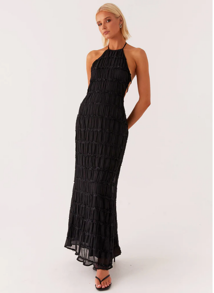 Nerissa | Damen Kleid Halter Maxi