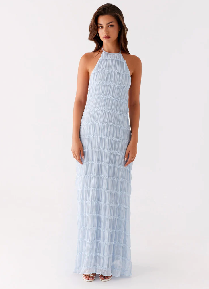 Nerissa | Damen Kleid Halter Maxi