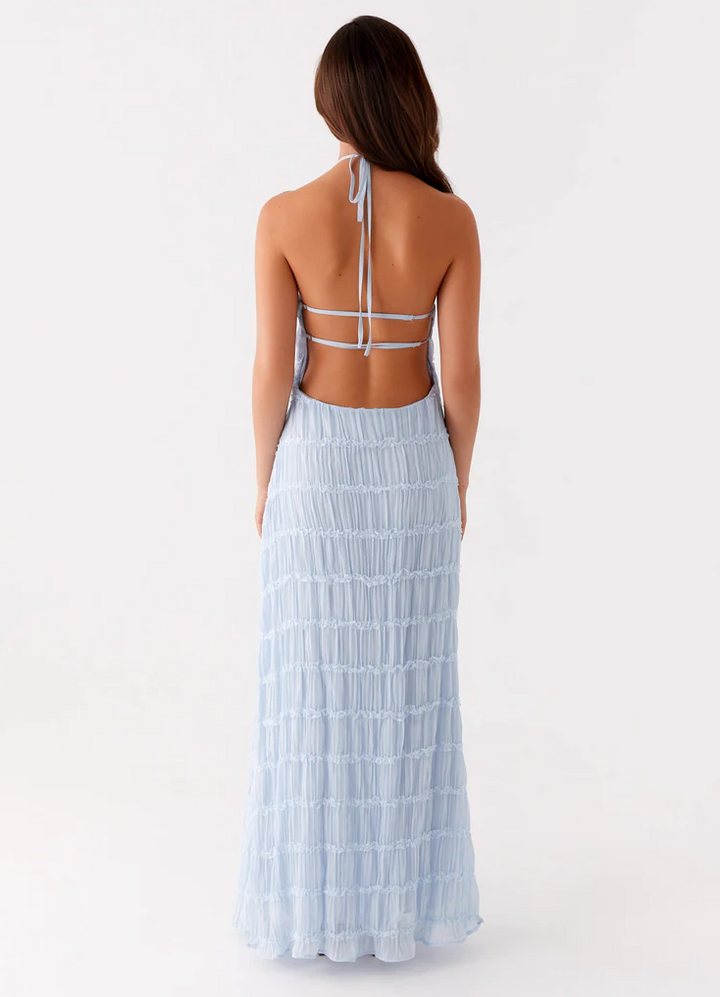 Nerissa | Damen Kleid Halter Maxi