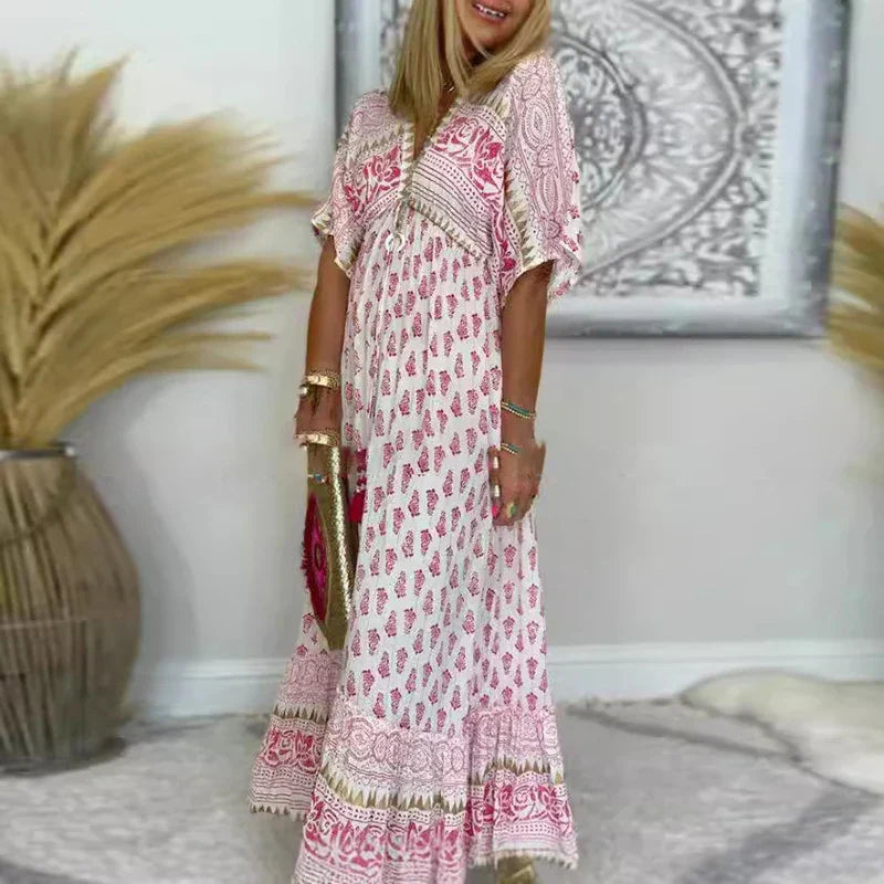 Maya | Boho Brise Maxi Kleid