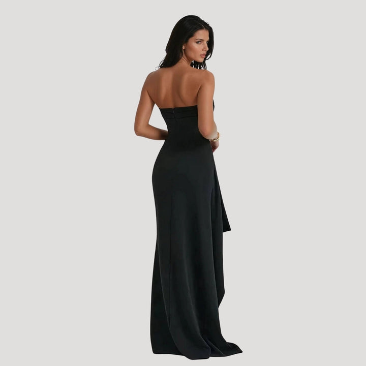 Elena | Damen Hochzeitsgast Trägerloses Maxi Kleid