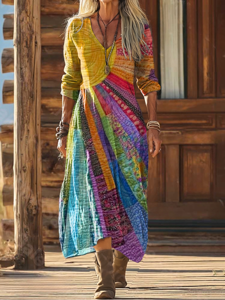 Yasmine | Sonnenlicht Boho Sommer Kleid