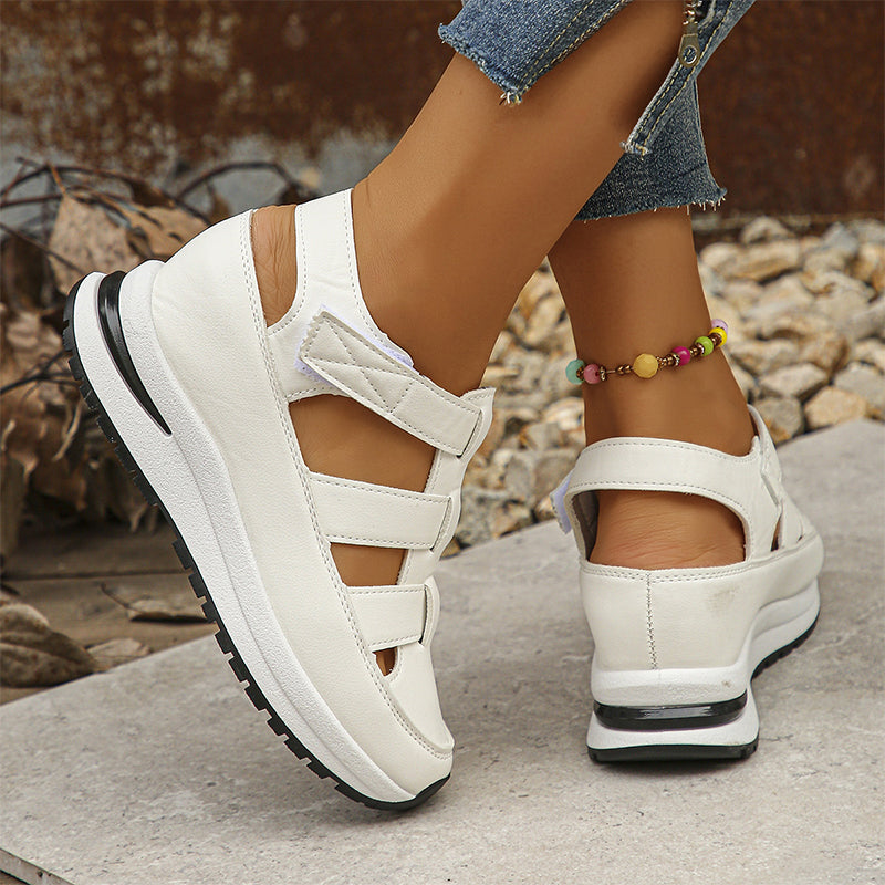 Thea | Sandalen für Damen Geschlossene Spitze Riemchen Design