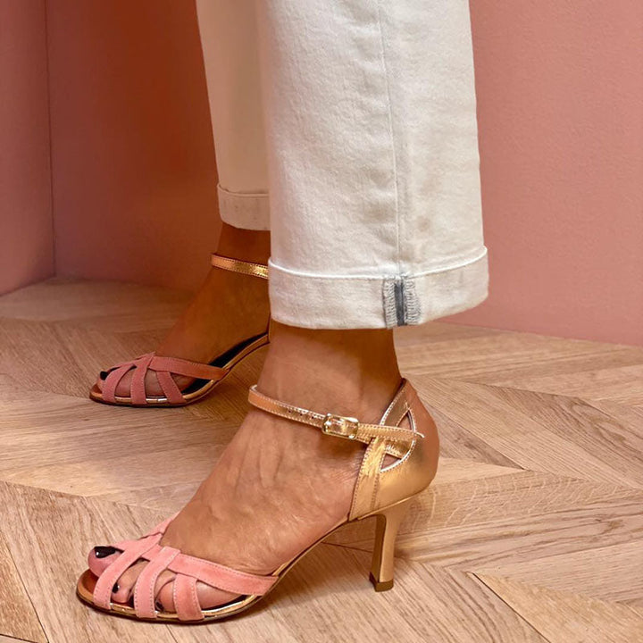 Doris | Sandalen für Damen Blockabsatz Spitz Zulaufend
