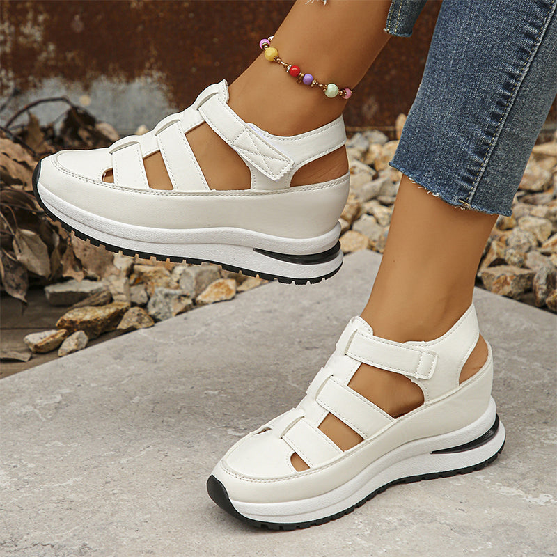 Thea | Sandalen für Damen Geschlossene Spitze Riemchen Design