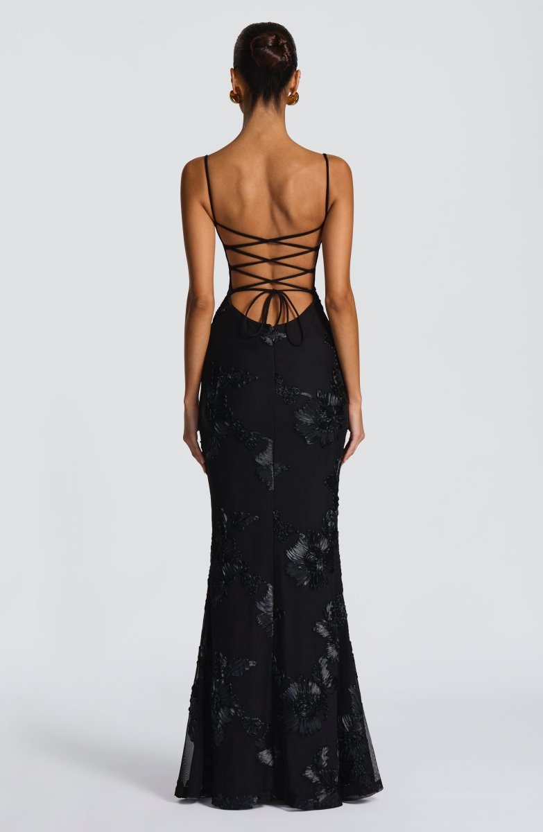 Olivia | Romantisches Spitzen Maxi Kleid