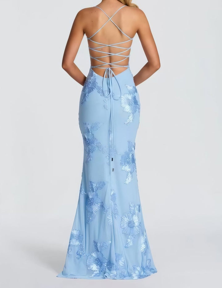 Olivia | Romantisches Spitzen Maxi Kleid