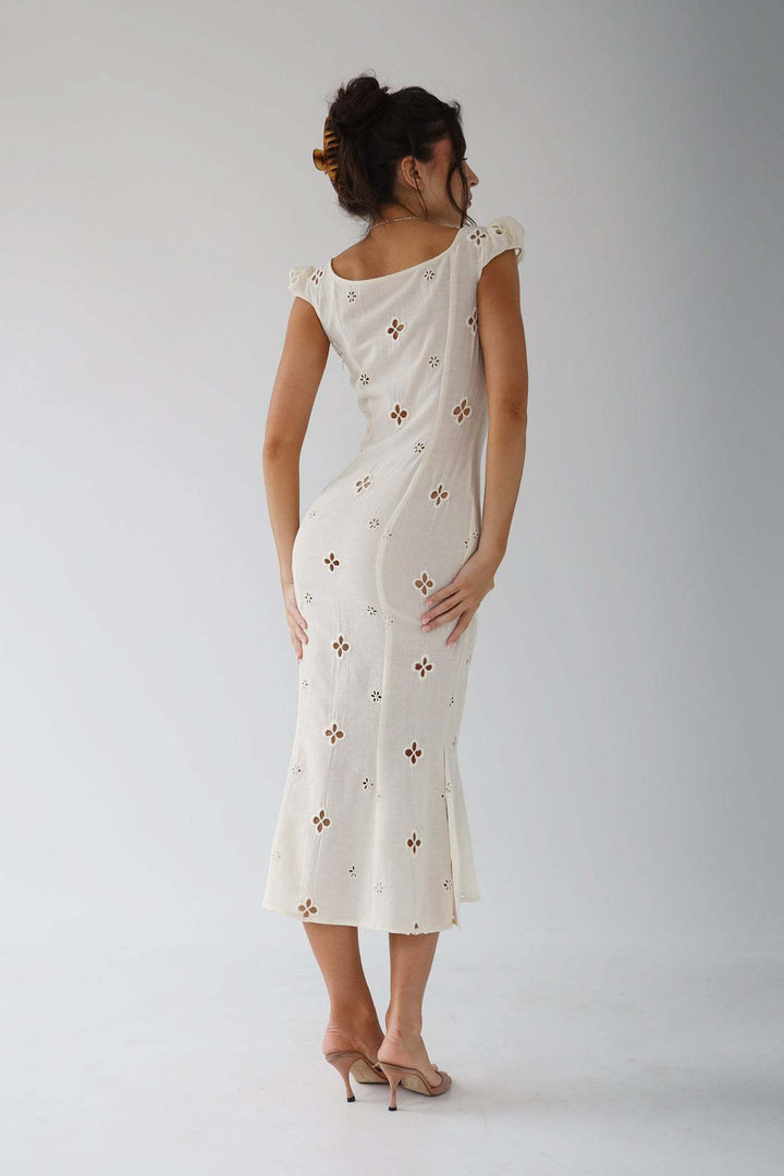 Amalia | Damen Hochzeitsgast Midi Kleid