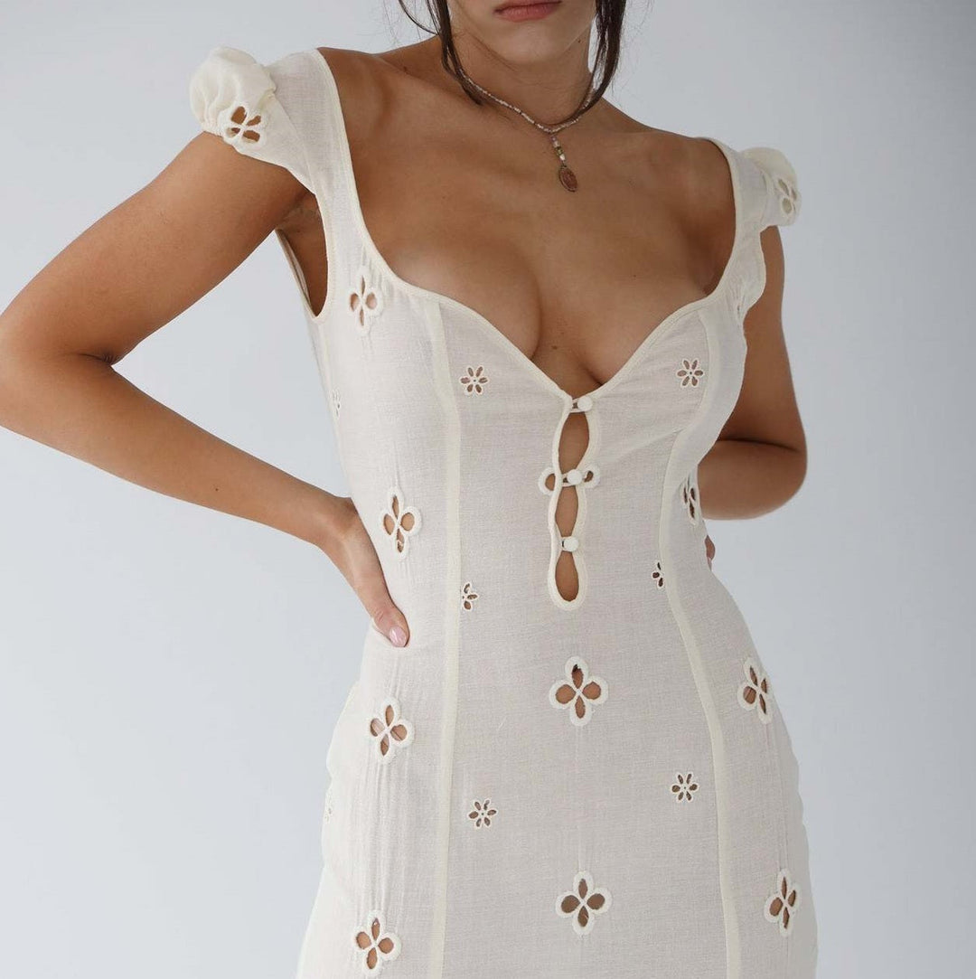 Amalia | Damen Hochzeitsgast Midi Kleid