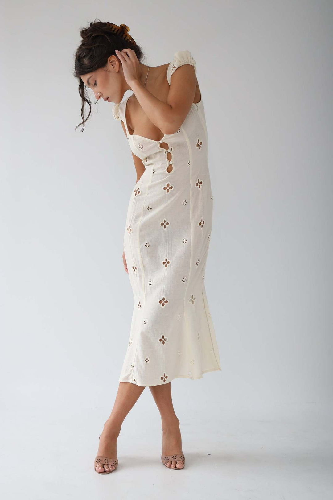 Amalia | Damen Hochzeitsgast Midi Kleid