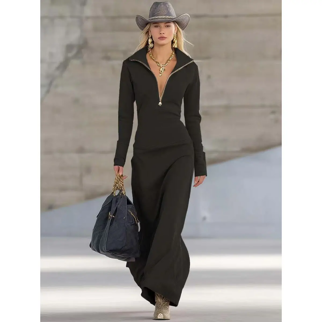 Clara | Modernes Komfort Maxi Kleid