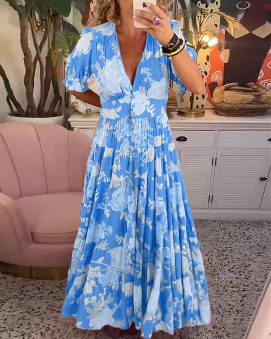 Sienna | Sanfte Eleganz Blumen Kleid