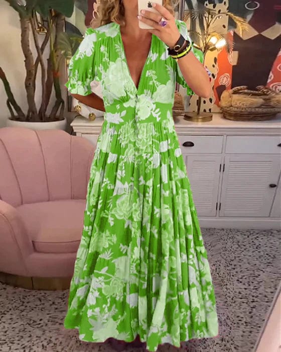 Sienna | Sanfte Eleganz Blumen Kleid