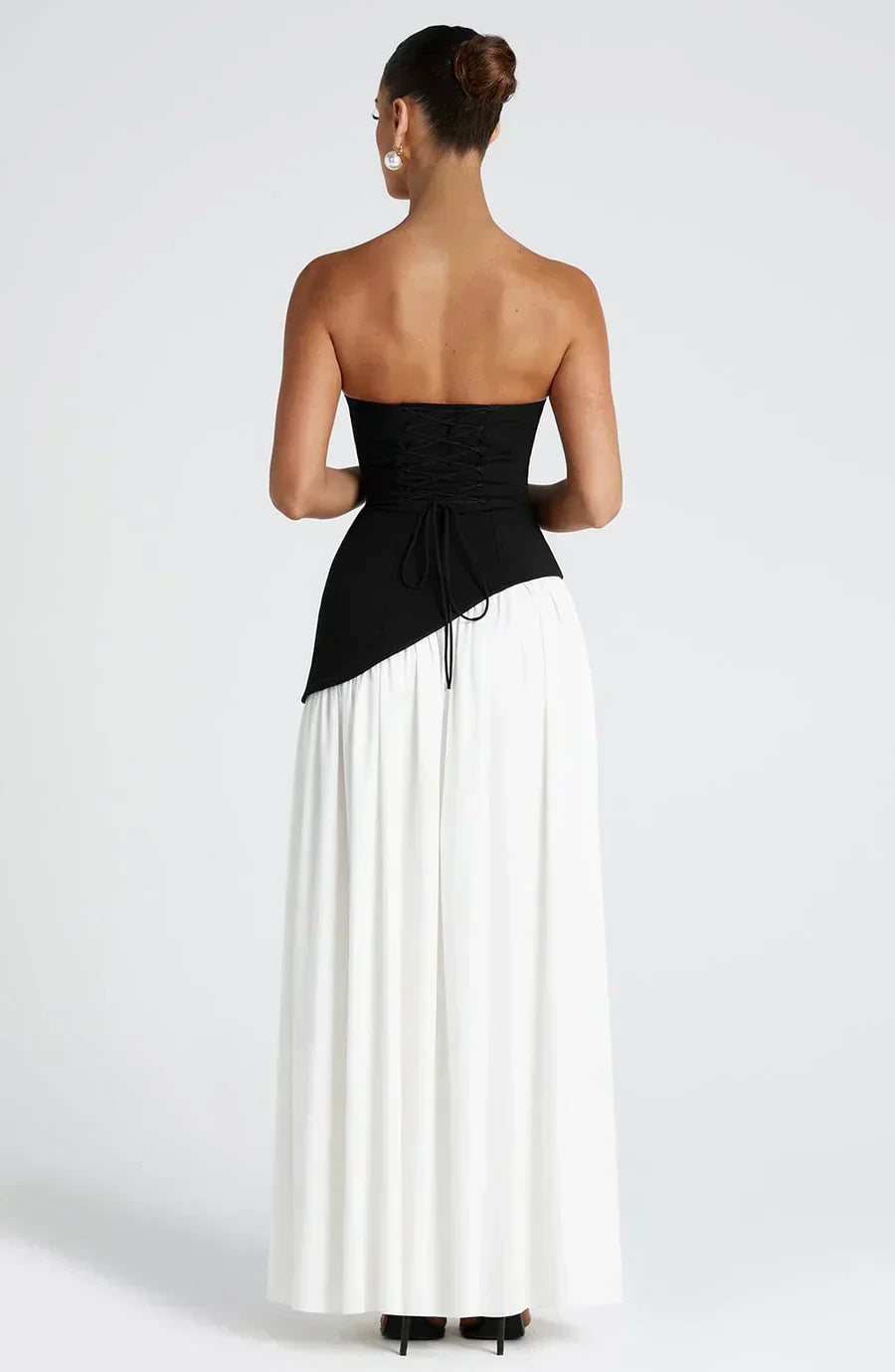 Allegra | Damen Hochzeitsgast Asymmetrisches Maxi Kleid