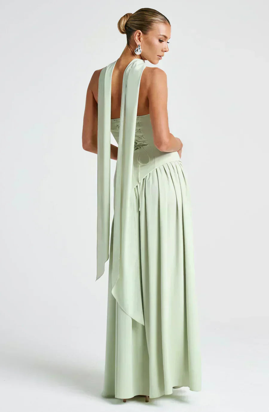 Chelsea | Damen Hochzeitsgastkleid Asymmetrisches Maxikleid