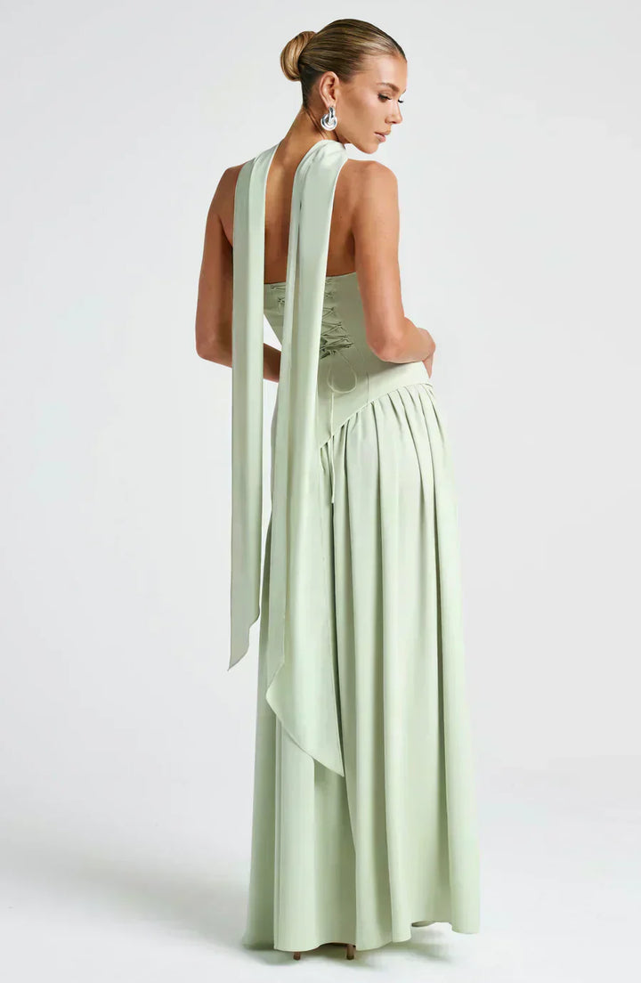 Chelsea | Damen Hochzeitsgastkleid Asymmetrisches Maxikleid