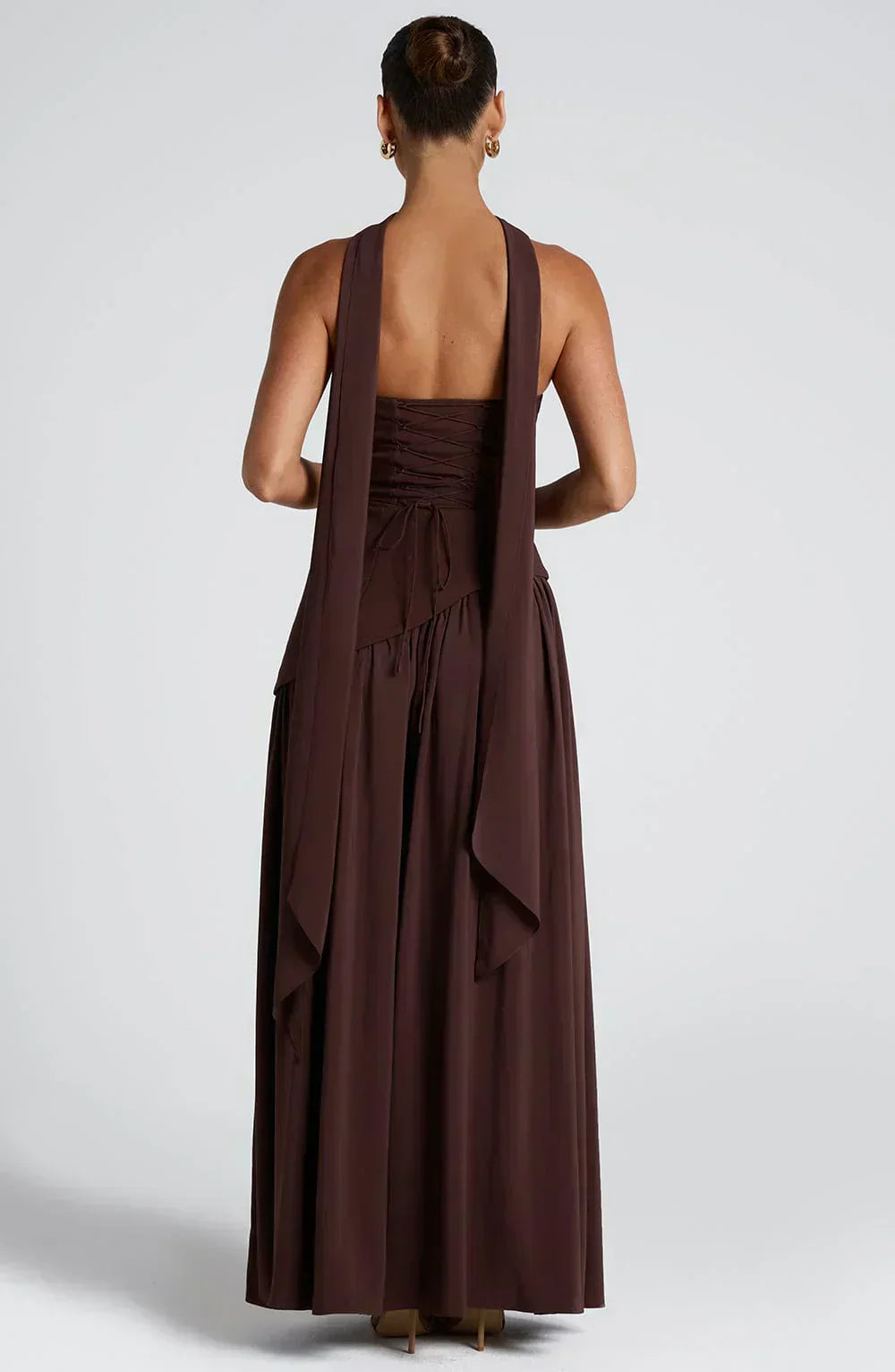 Allegra | Damen Hochzeitsgast Asymmetrisches Maxi Kleid