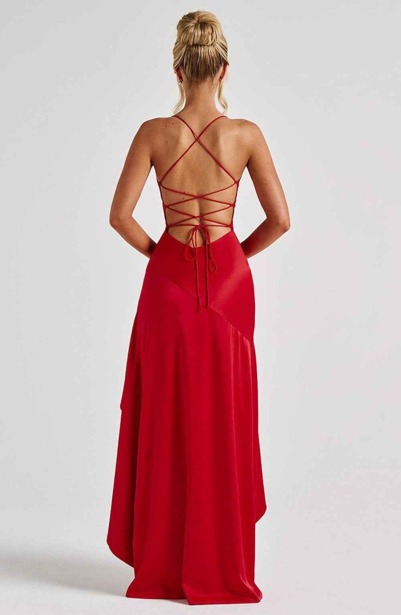Selma | Elegantes Maxi Kleid mit Rüschensaum