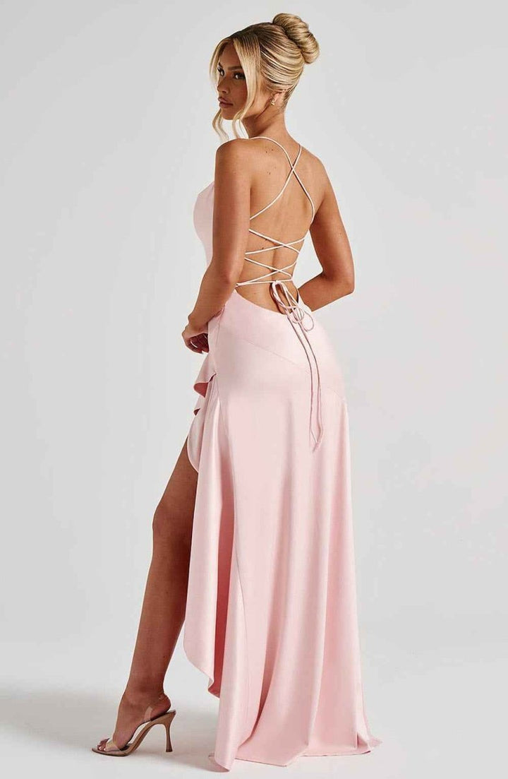 Selma | Elegantes Maxi Kleid mit Rüschensaum