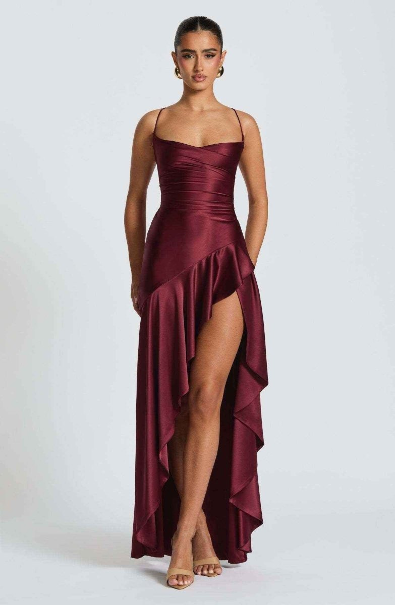 Selma | Elegantes Maxi Kleid mit Rüschensaum