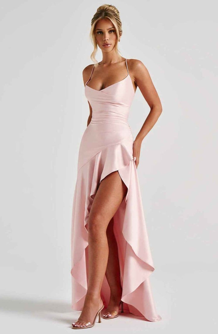 Selma | Elegantes Maxi Kleid mit Rüschensaum