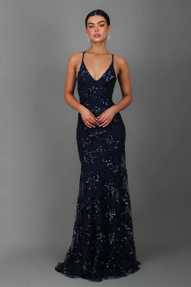 Celestine | Schimmernde Eleganz Hochzeits Gast Kleid