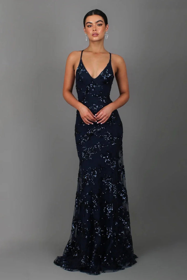 Celestine | Schimmernde Eleganz Hochzeits Gast Kleid