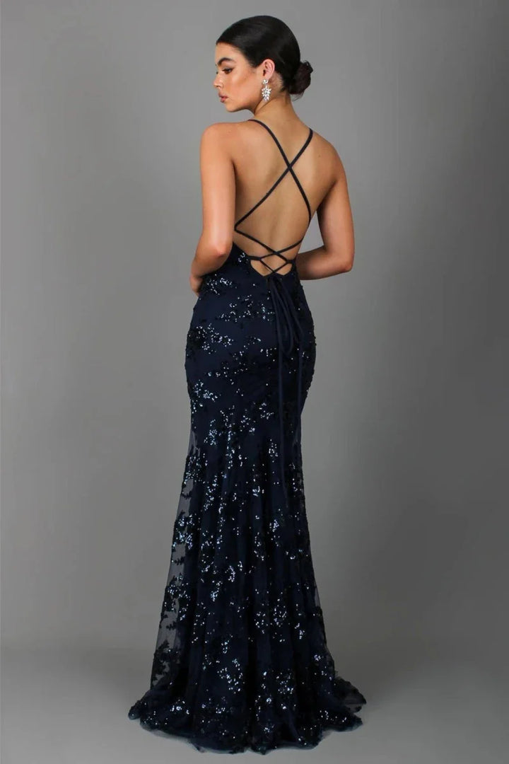Celestine | Schimmernde Eleganz Hochzeits Gast Kleid