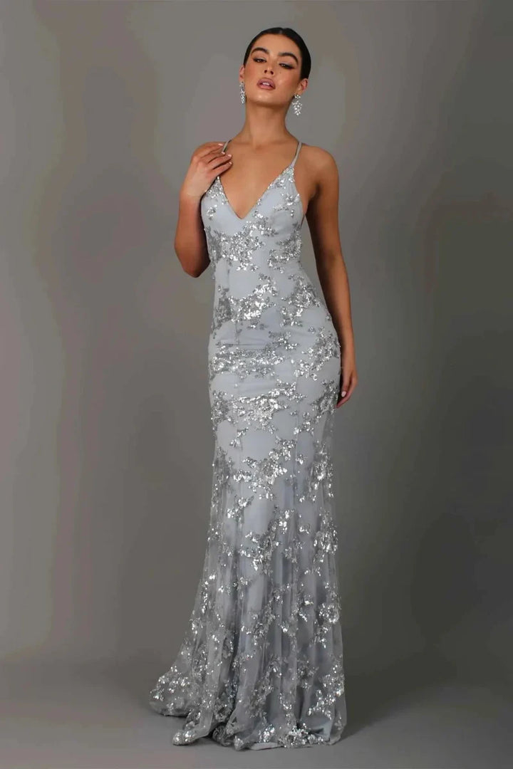 Celestine | Schimmernde Eleganz Hochzeits Gast Kleid
