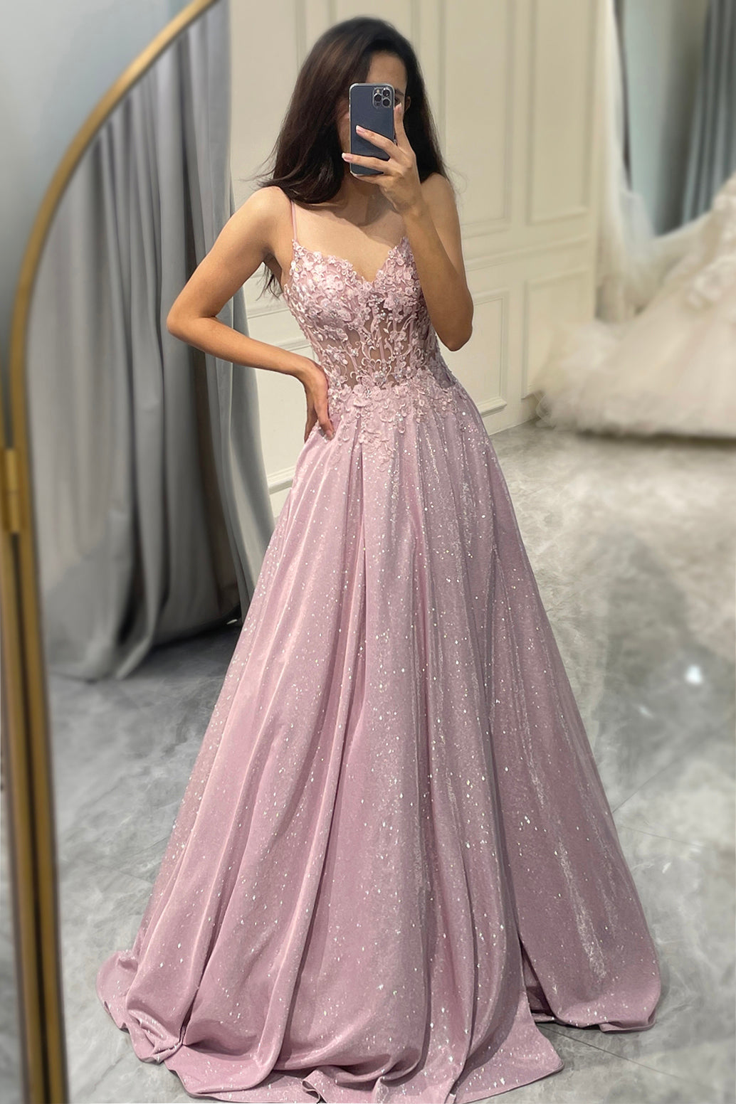 Serenelle | Damen Hochzeitsgastkleid Verziertes Maxikleid