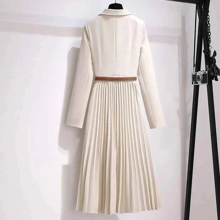 Vivienne | Strukturierte Eleganz Midi Kleid