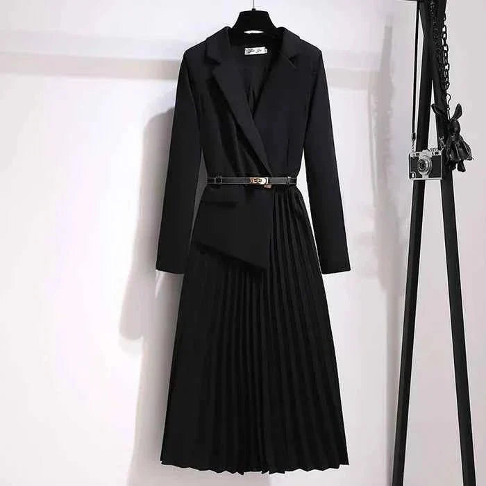 Vivienne | Strukturierte Eleganz Midi Kleid