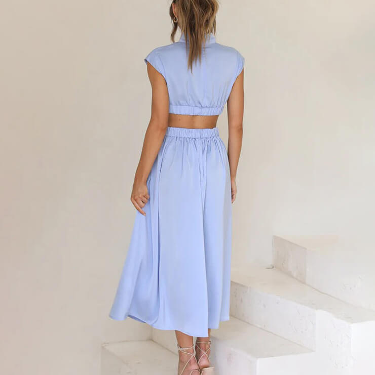 Zoe | Damenkleid Cut-Out Maxi